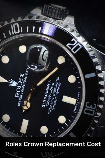 rolex crown replacement cost